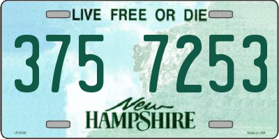 NH license plate 3757253