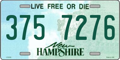 NH license plate 3757276