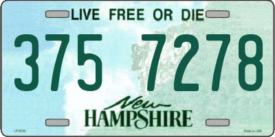 NH license plate 3757278