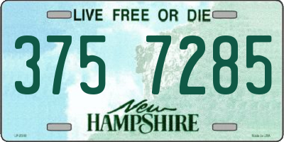 NH license plate 3757285