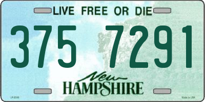 NH license plate 3757291