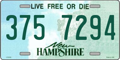 NH license plate 3757294