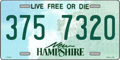 NH license plate 3757320