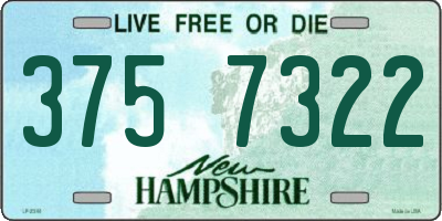 NH license plate 3757322