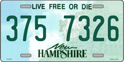 NH license plate 3757326