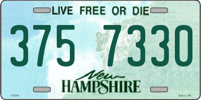 NH license plate 3757330
