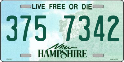 NH license plate 3757342