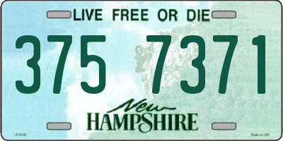 NH license plate 3757371
