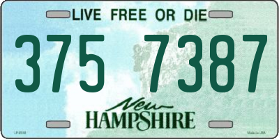 NH license plate 3757387