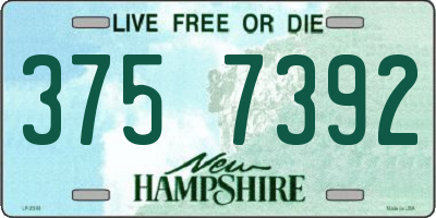 NH license plate 3757392