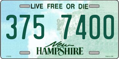 NH license plate 3757400