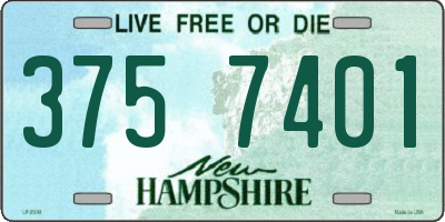 NH license plate 3757401