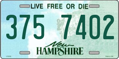 NH license plate 3757402