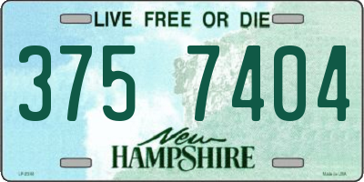 NH license plate 3757404