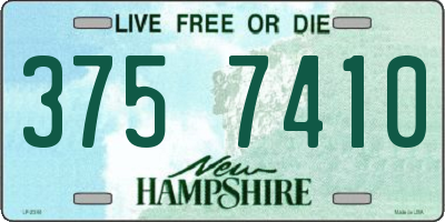 NH license plate 3757410