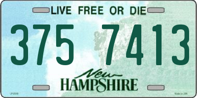 NH license plate 3757413