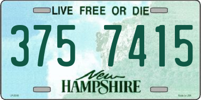 NH license plate 3757415