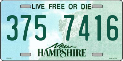 NH license plate 3757416