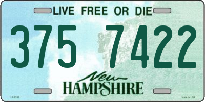 NH license plate 3757422