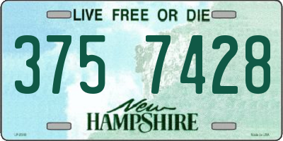 NH license plate 3757428