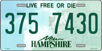 NH license plate 3757430