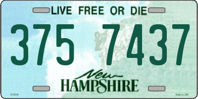 NH license plate 3757437