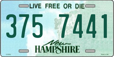 NH license plate 3757441