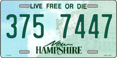 NH license plate 3757447