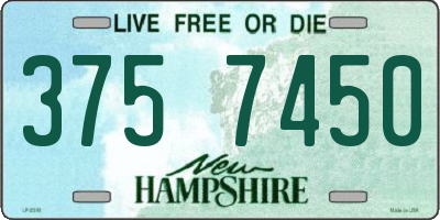 NH license plate 3757450
