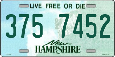 NH license plate 3757452