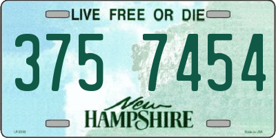 NH license plate 3757454