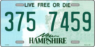 NH license plate 3757459