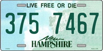 NH license plate 3757467