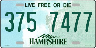 NH license plate 3757477