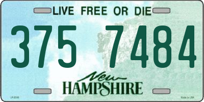 NH license plate 3757484