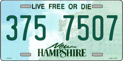 NH license plate 3757507