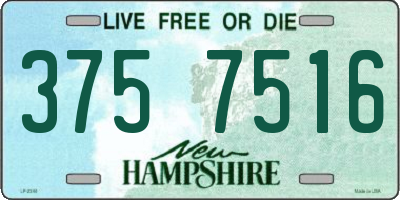 NH license plate 3757516