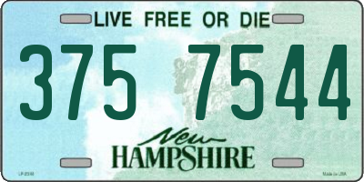 NH license plate 3757544