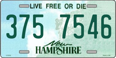 NH license plate 3757546