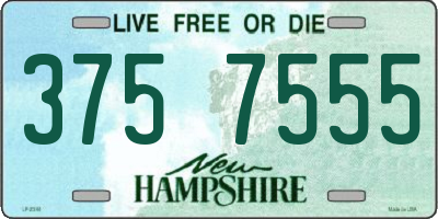NH license plate 3757555