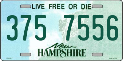 NH license plate 3757556