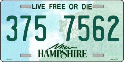 NH license plate 3757562