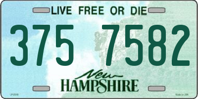 NH license plate 3757582