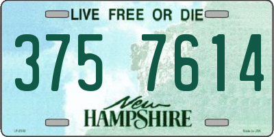 NH license plate 3757614