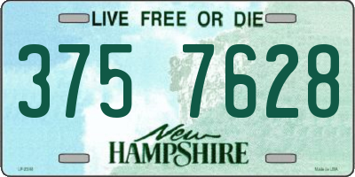 NH license plate 3757628