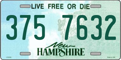 NH license plate 3757632