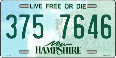 NH license plate 3757646