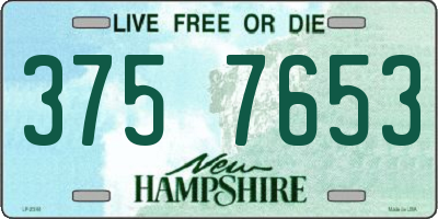 NH license plate 3757653