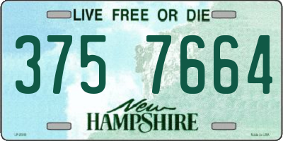 NH license plate 3757664