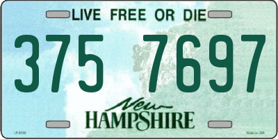 NH license plate 3757697
